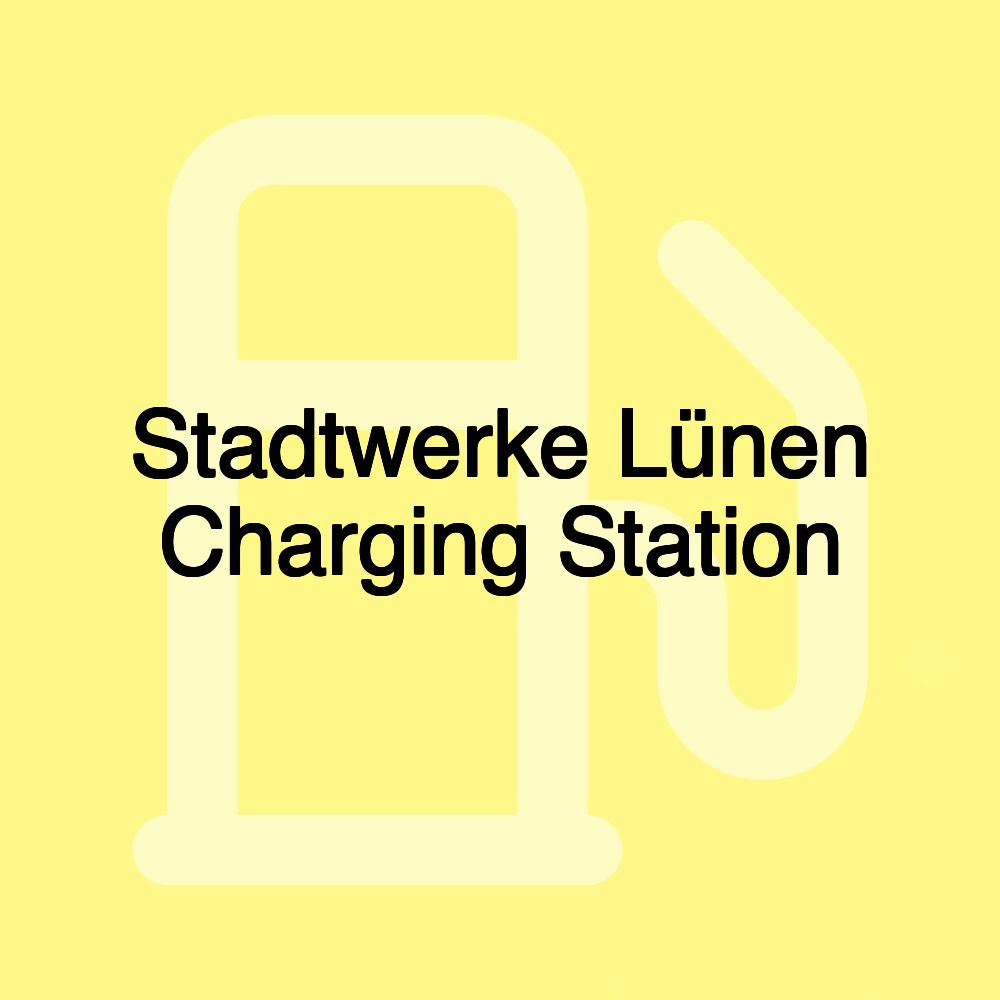 Stadtwerke Lünen Charging Station