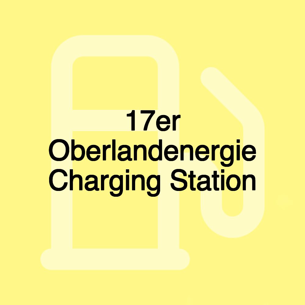 17er Oberlandenergie Charging Station