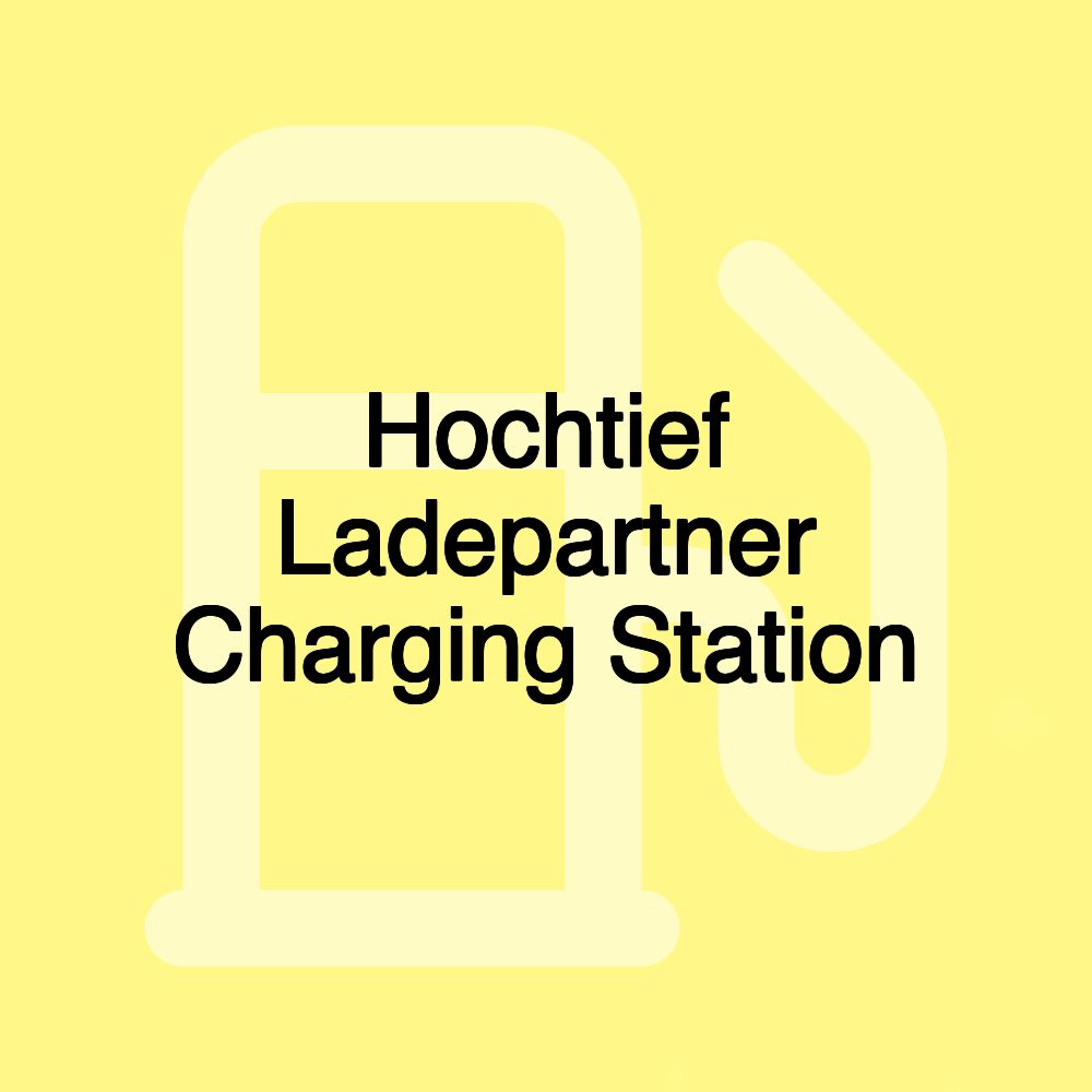 Hochtief Ladepartner Charging Station