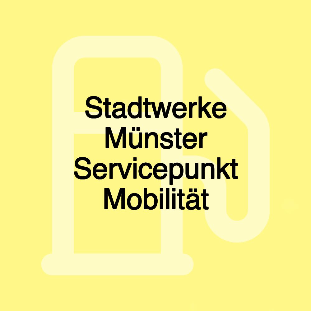 Stadtwerke Münster Servicepunkt Mobilität