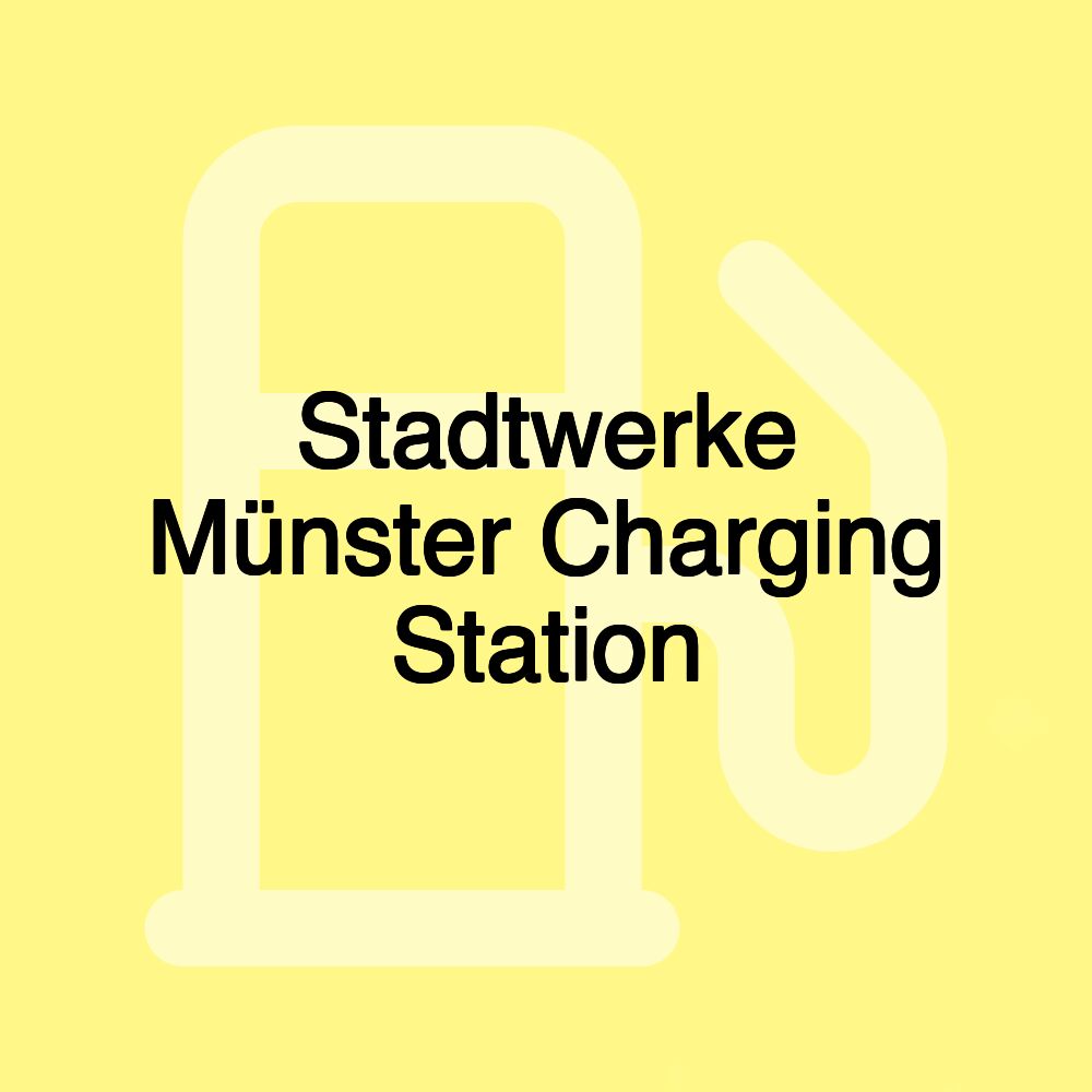 Stadtwerke Münster Charging Station