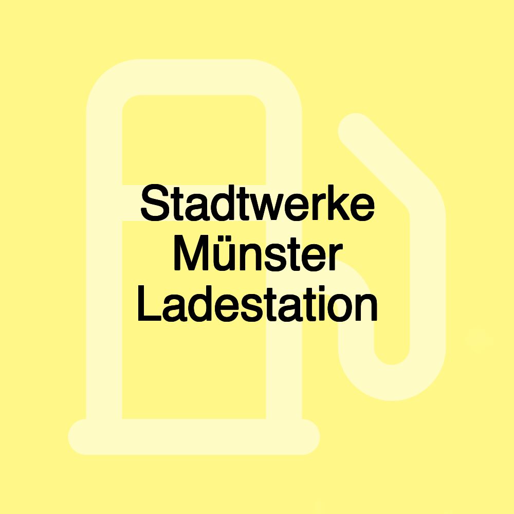 Stadtwerke Münster Ladestation