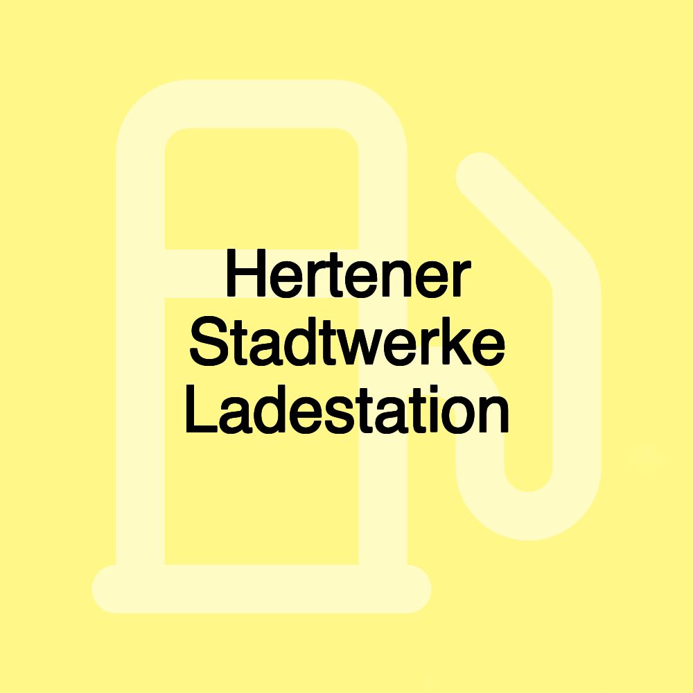 Hertener Stadtwerke Ladestation