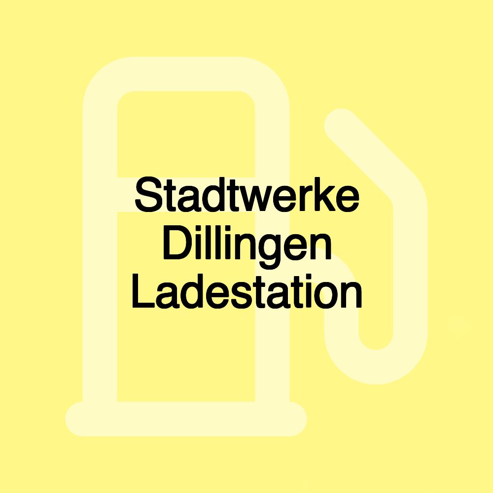 Stadtwerke Dillingen Ladestation