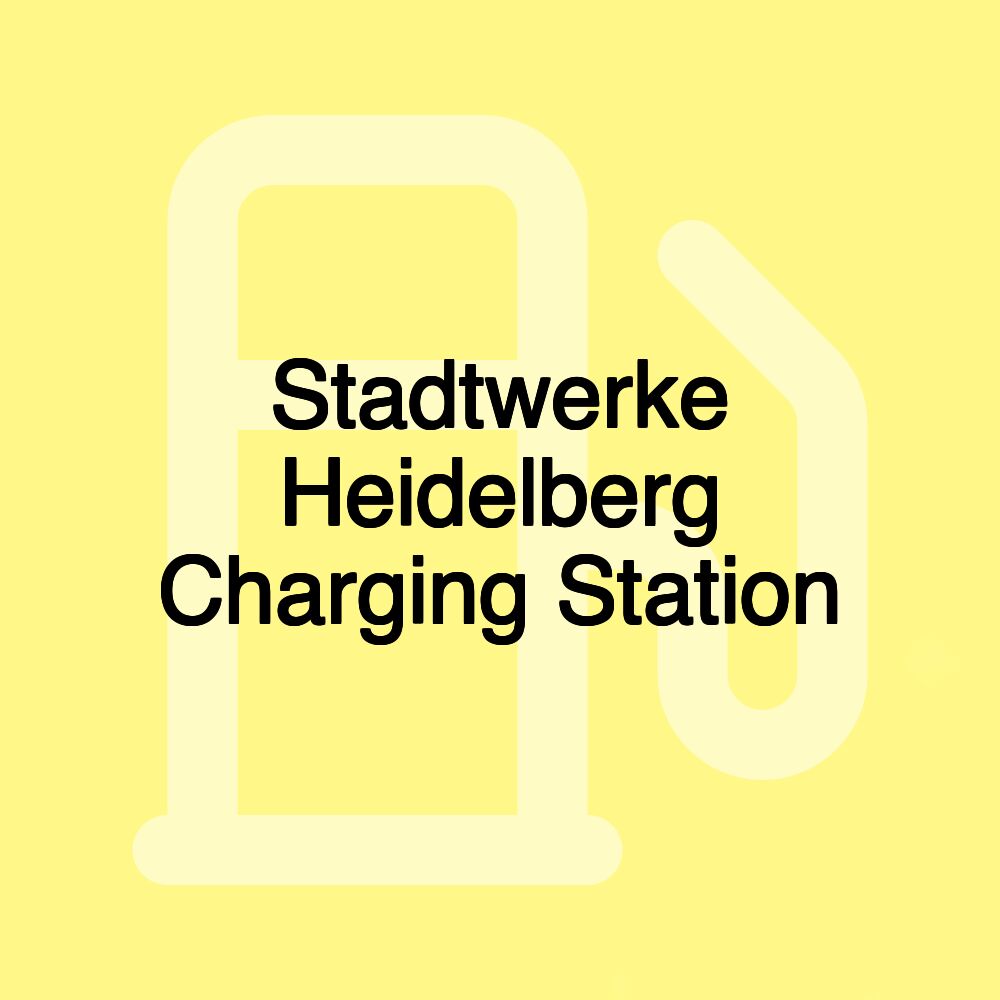 Stadtwerke Heidelberg Charging Station