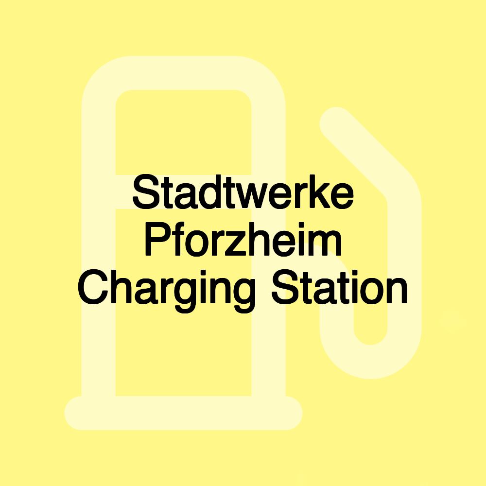 Stadtwerke Pforzheim Charging Station