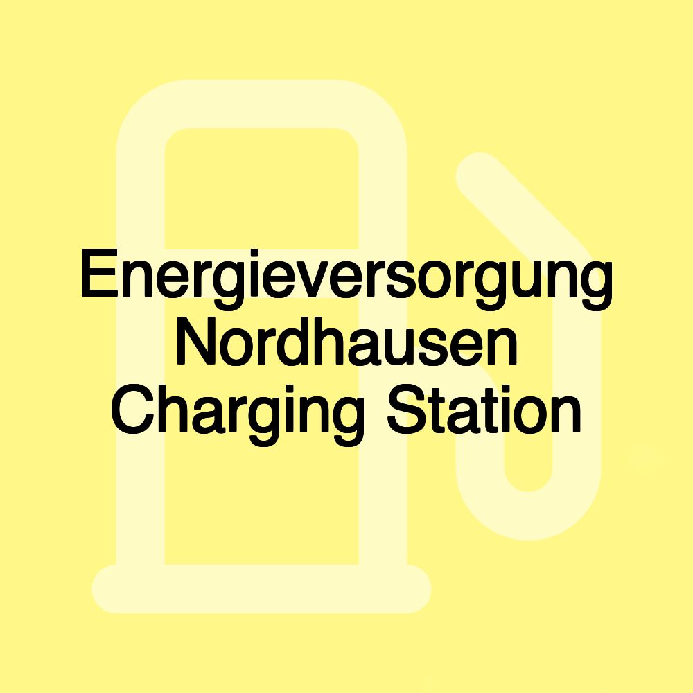 Energieversorgung Nordhausen Charging Station