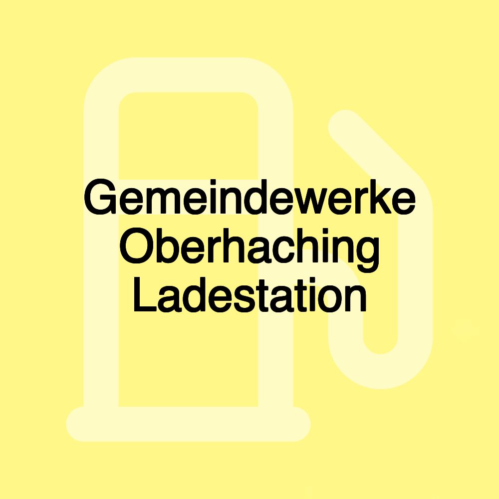 Gemeindewerke Oberhaching Ladestation