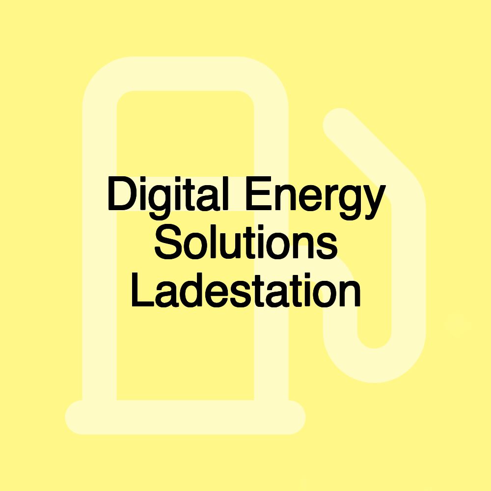 Digital Energy Solutions Ladestation