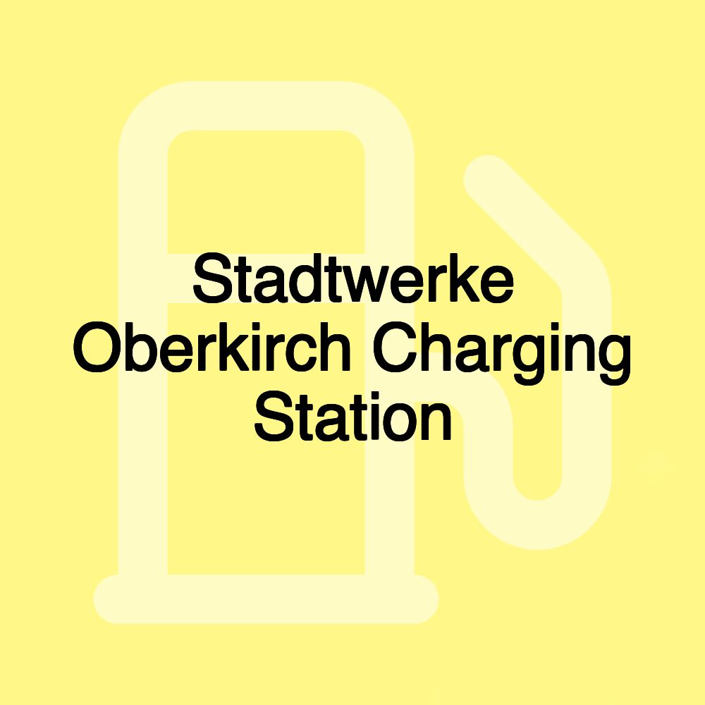 Stadtwerke Oberkirch Charging Station