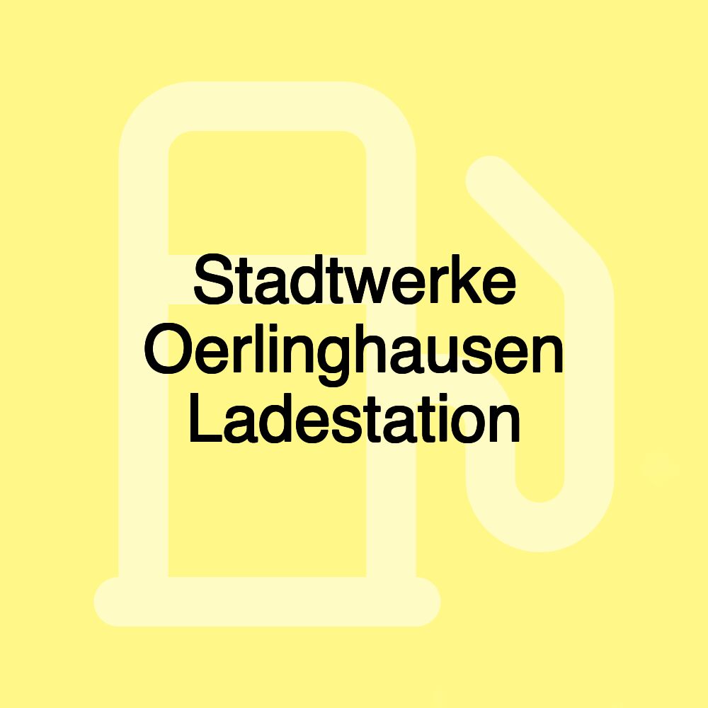 Stadtwerke Oerlinghausen Ladestation