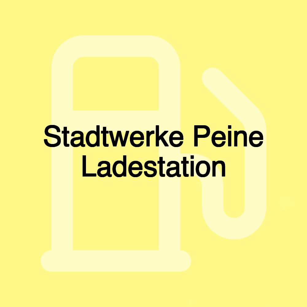 Stadtwerke Peine Ladestation