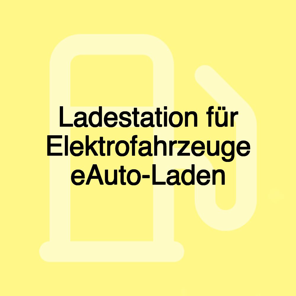 Ladestation für Elektrofahrzeuge eAuto-Laden