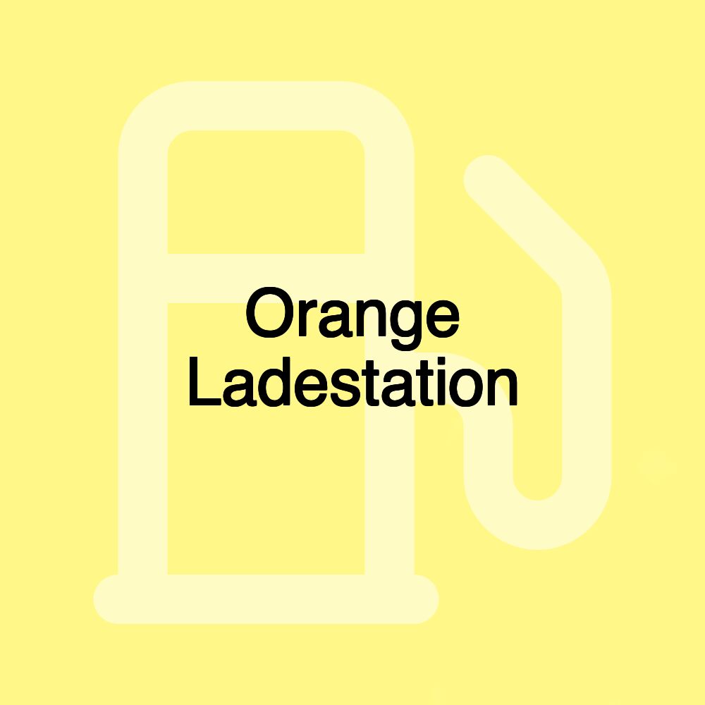 Orange Ladestation