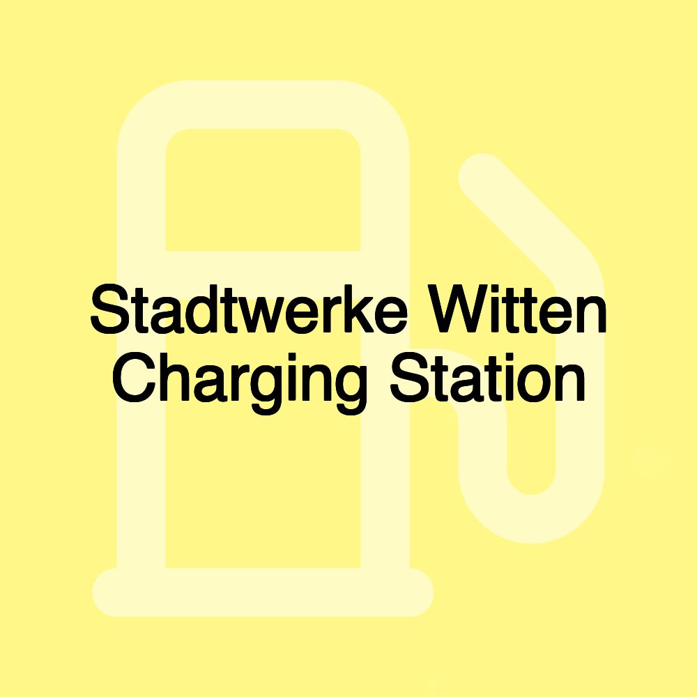 Stadtwerke Witten Charging Station