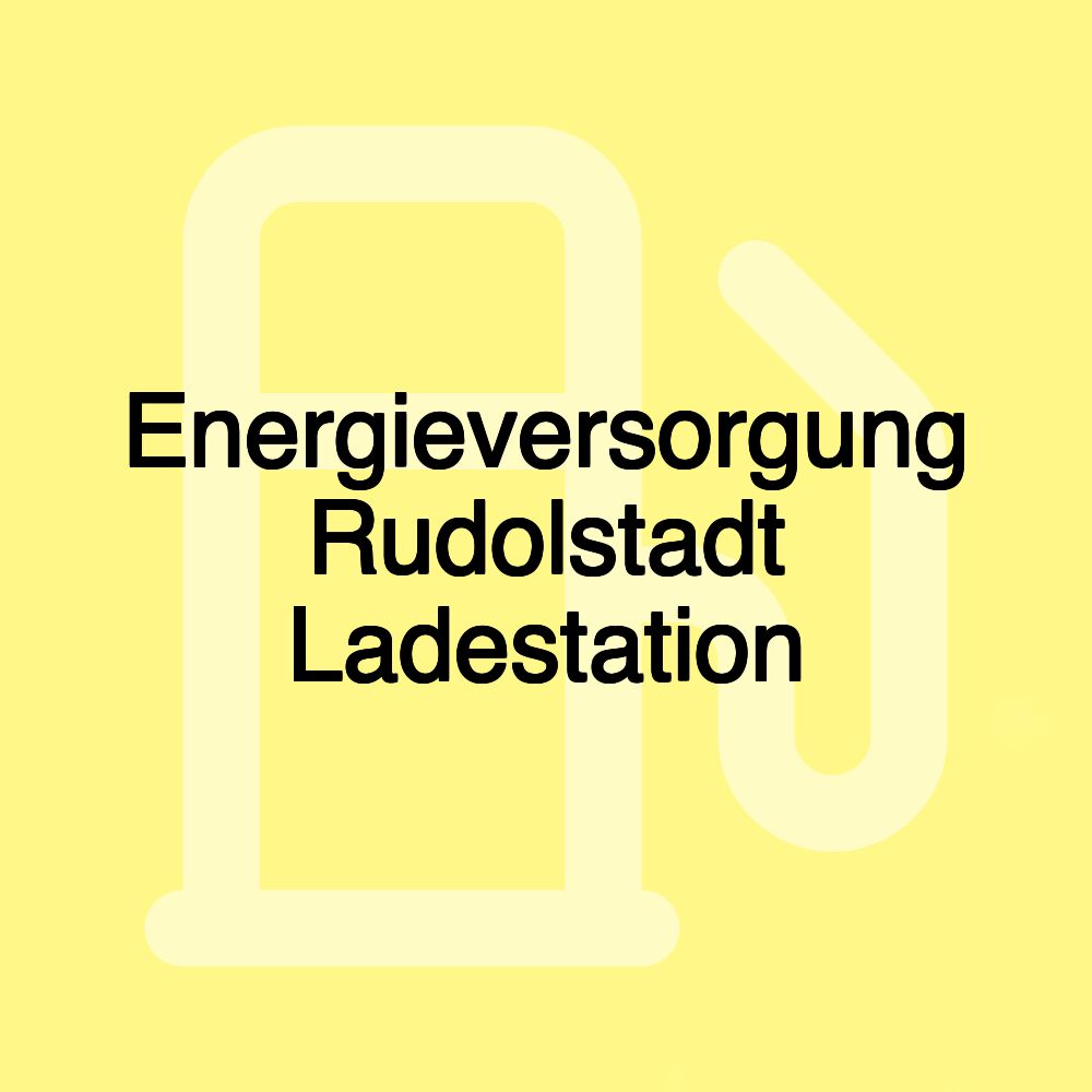 Energieversorgung Rudolstadt Ladestation