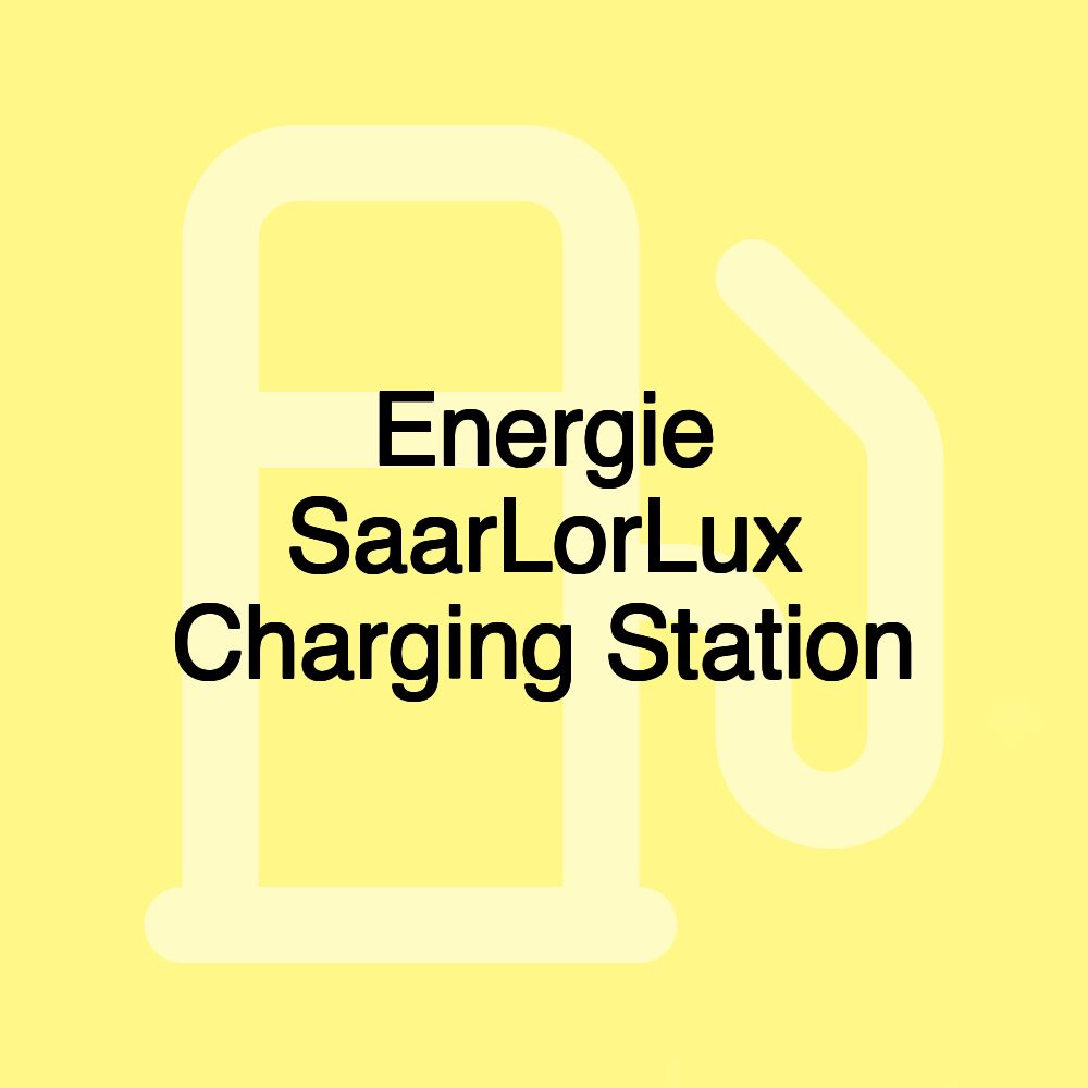 Energie SaarLorLux Charging Station