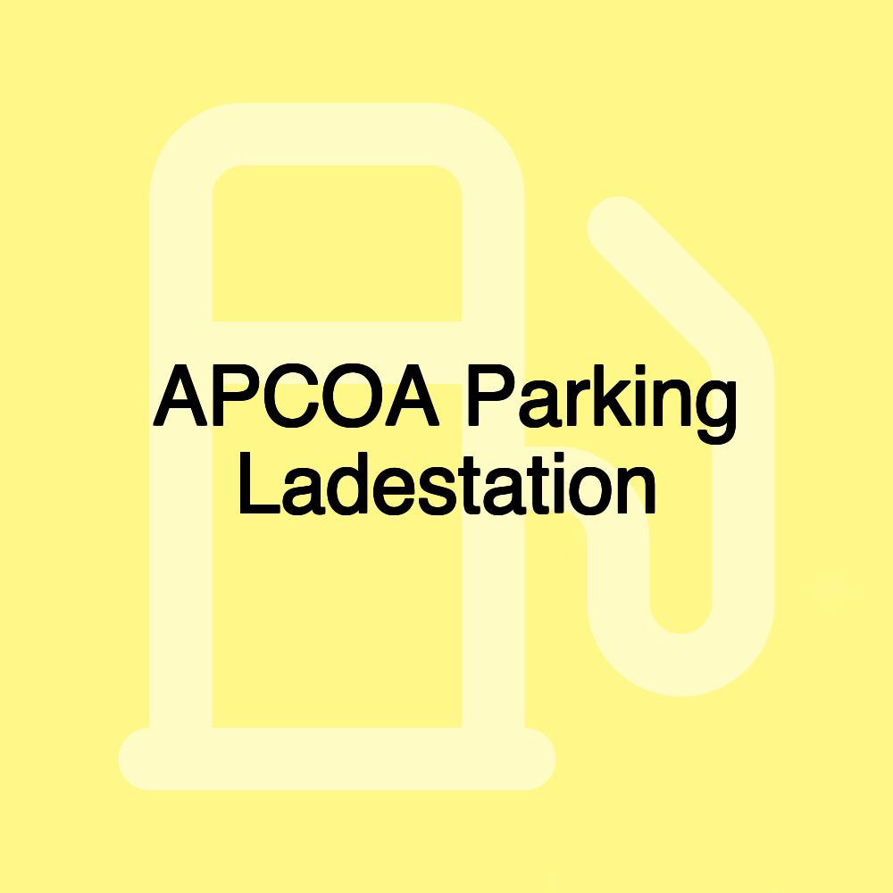 APCOA Parking Ladestation