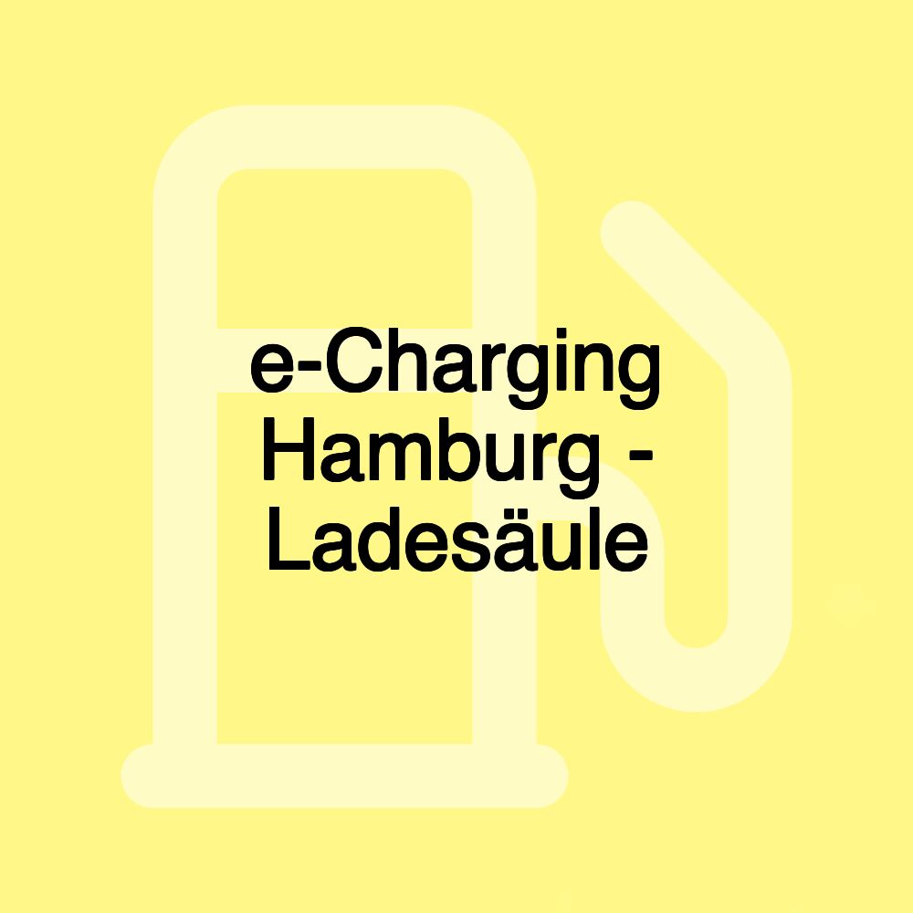 e-Charging Hamburg - Ladesäule