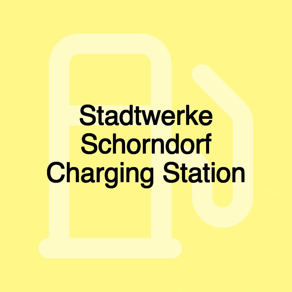 Stadtwerke Schorndorf Charging Station