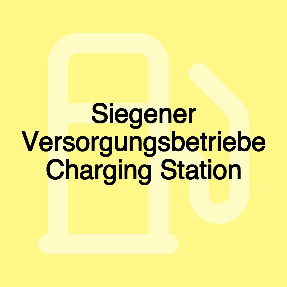 Siegener Versorgungsbetriebe Charging Station