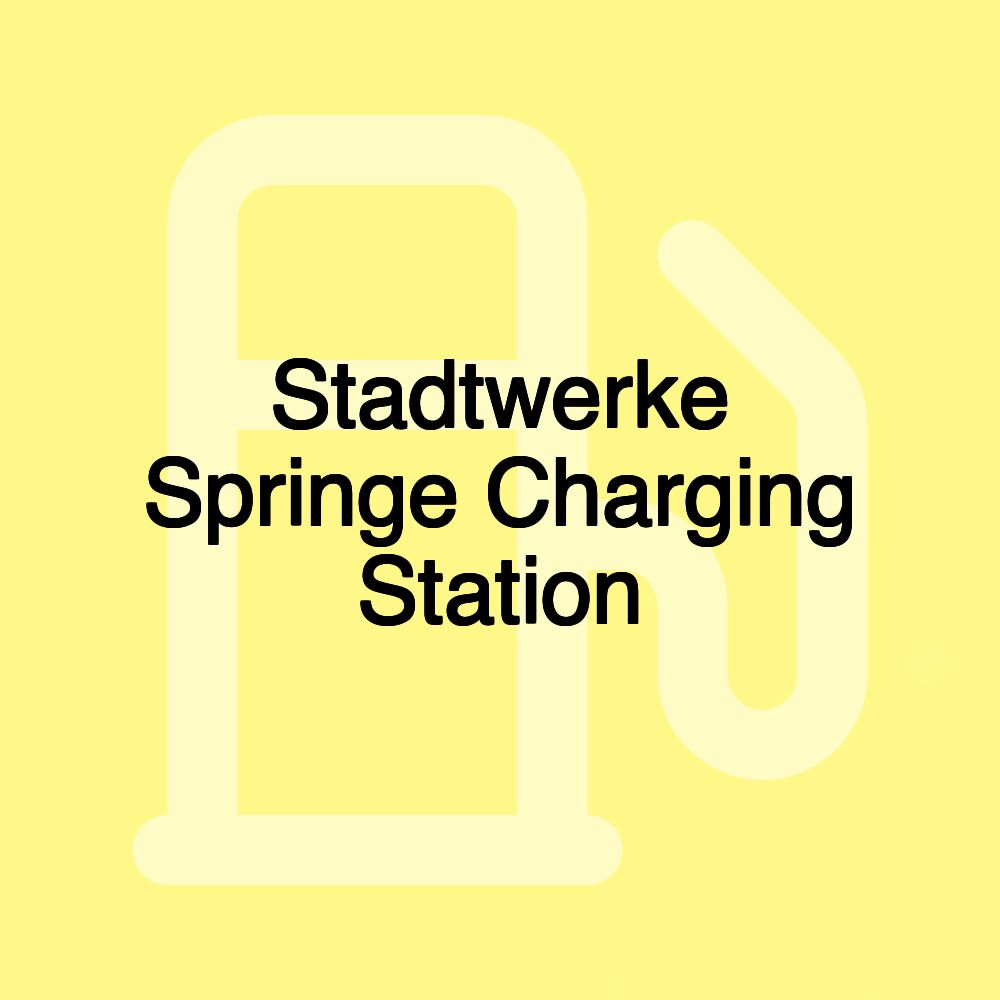 Stadtwerke Springe Charging Station