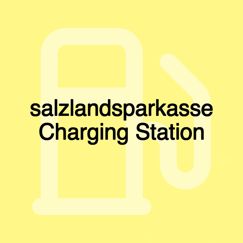 salzlandsparkasse Charging Station