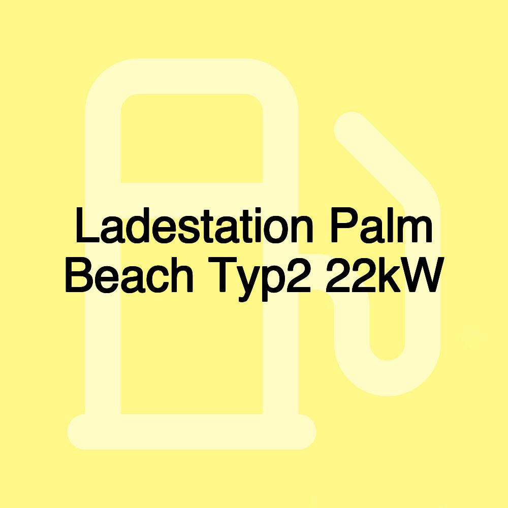 Ladestation Palm Beach Typ2 22kW