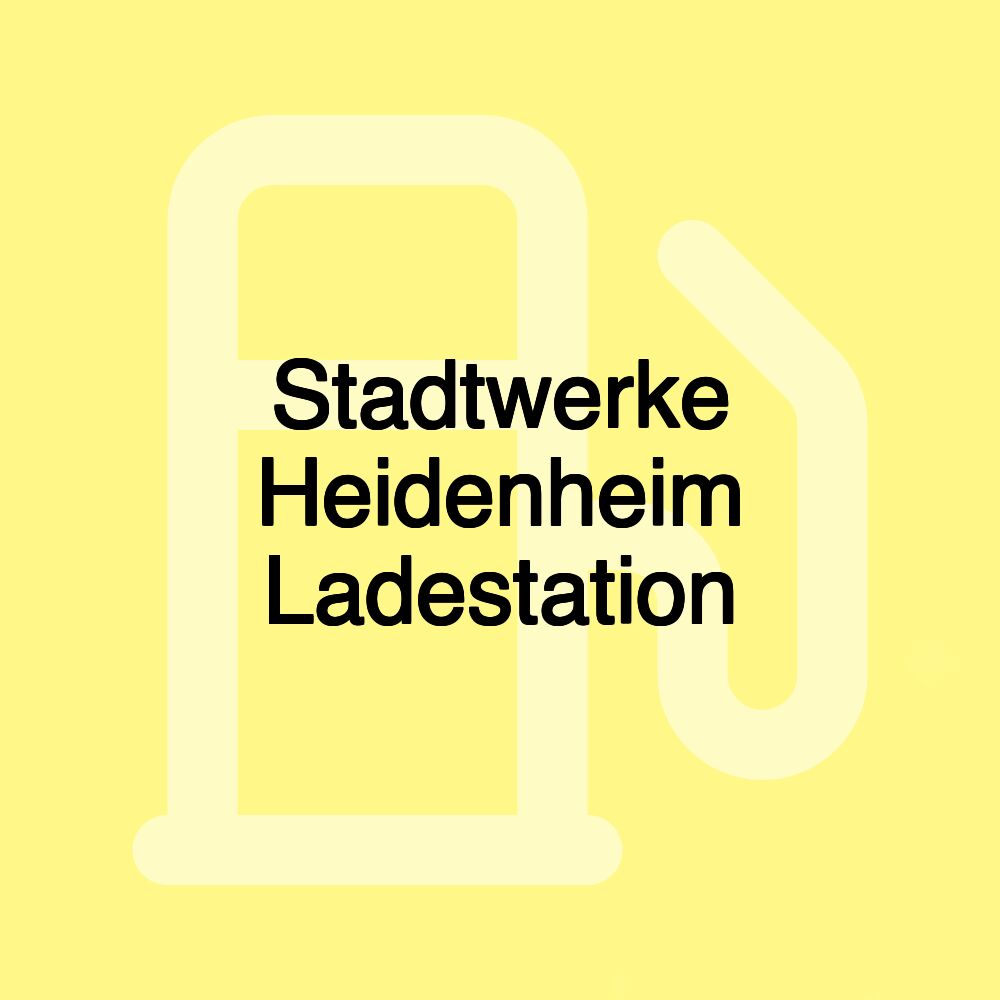 Stadtwerke Heidenheim Ladestation