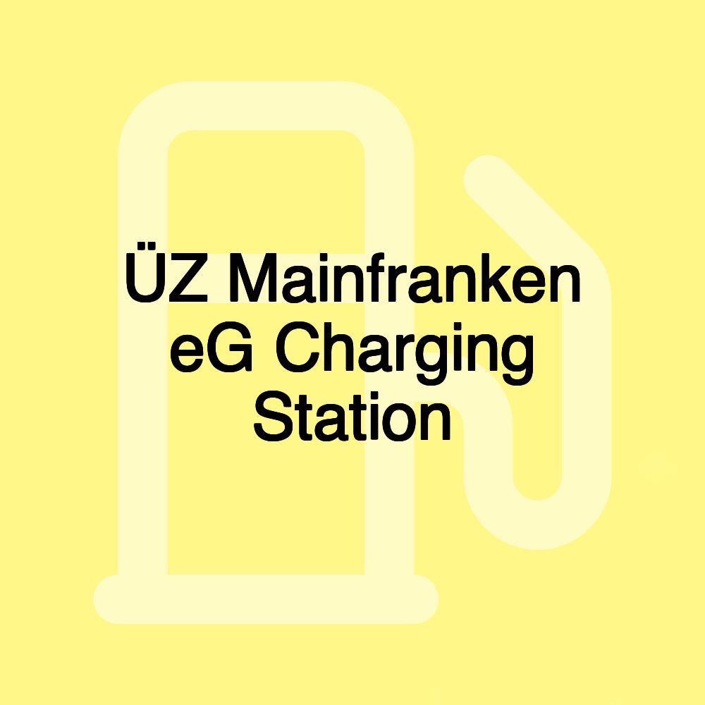 ÜZ Mainfranken eG Charging Station