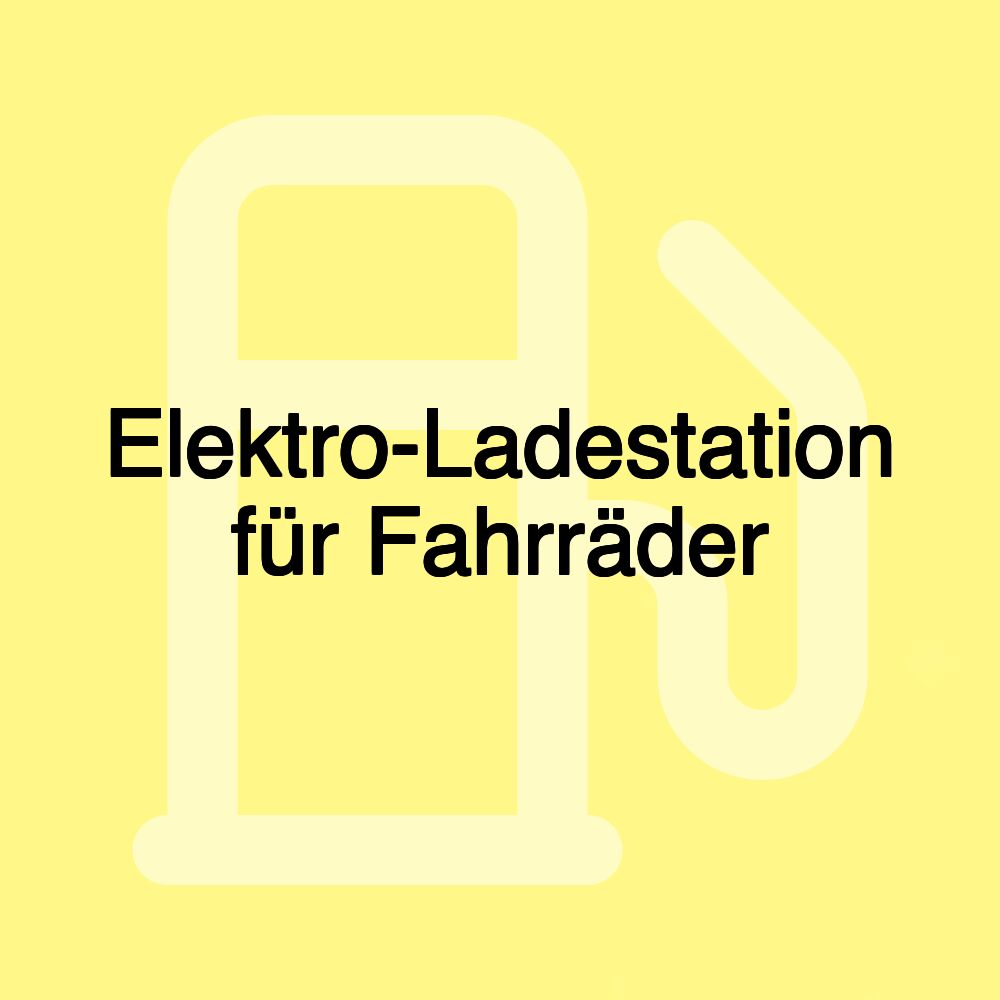 Elektro-Ladestation für Fahrräder