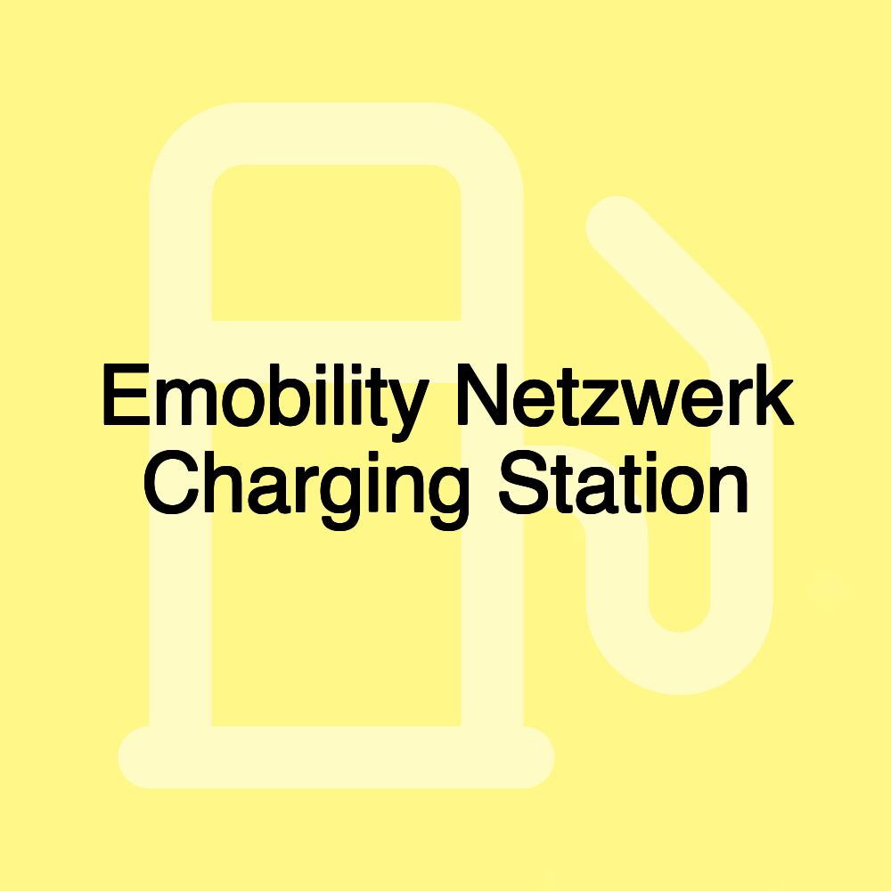 Emobility Netzwerk Charging Station