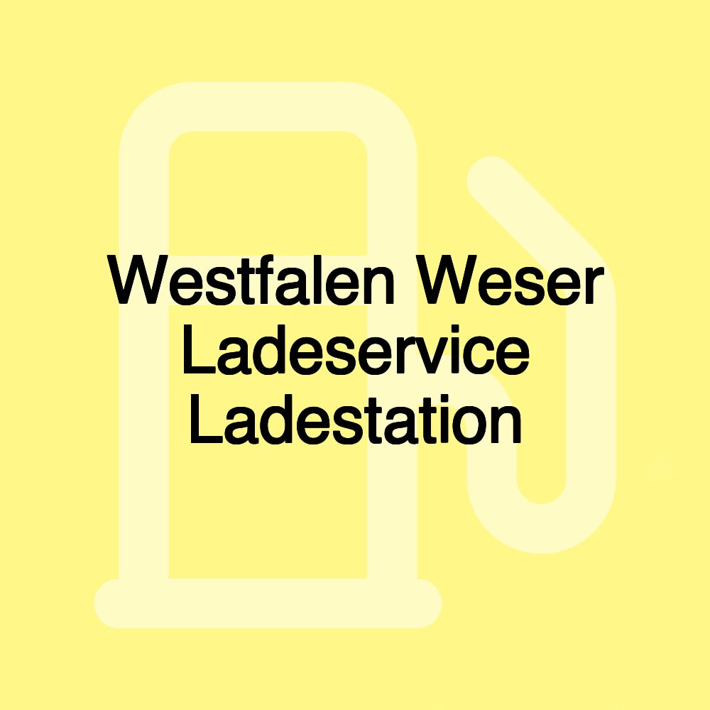 Westfalen Weser Ladeservice Ladestation