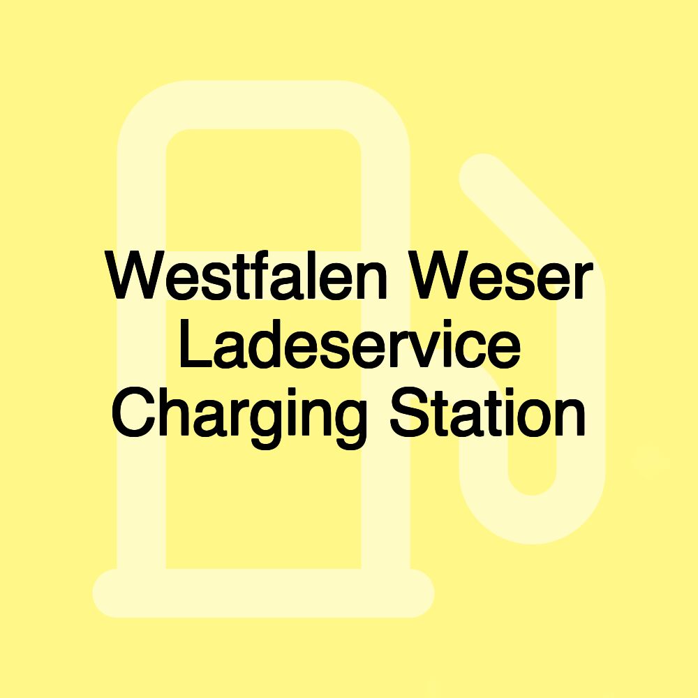 Westfalen Weser Ladeservice Charging Station