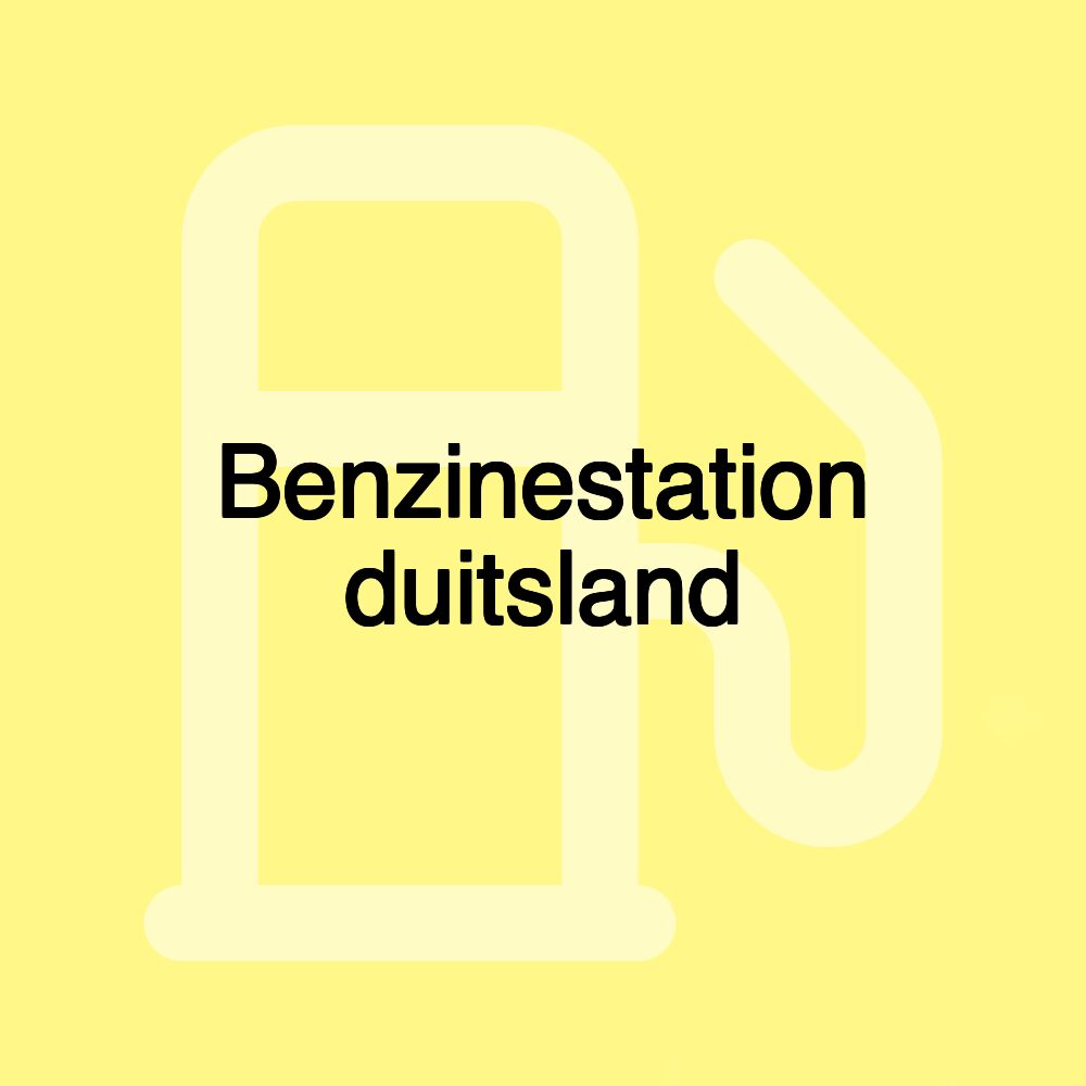 Benzinestation duitsland