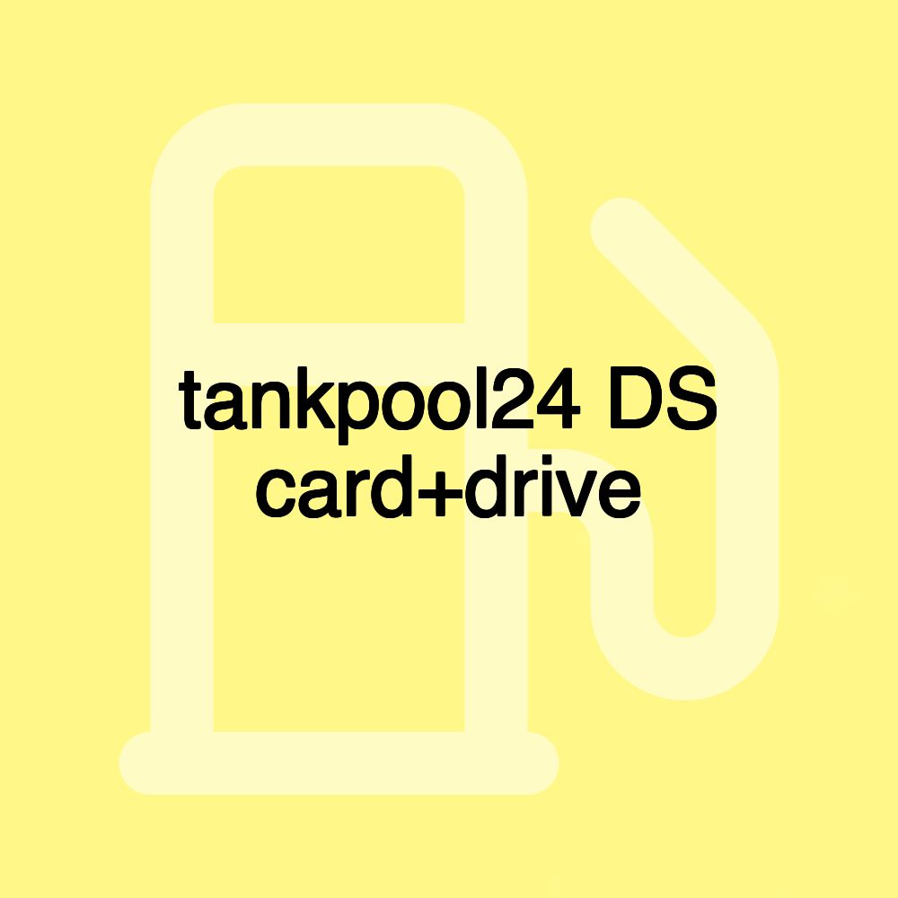 tankpool24 DS card+drive