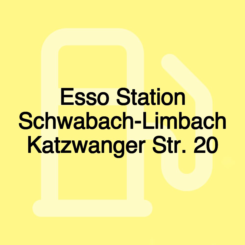 Esso Station Schwabach-Limbach Katzwanger Str. 20