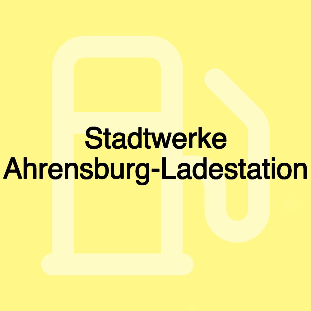 Stadtwerke Ahrensburg-Ladestation