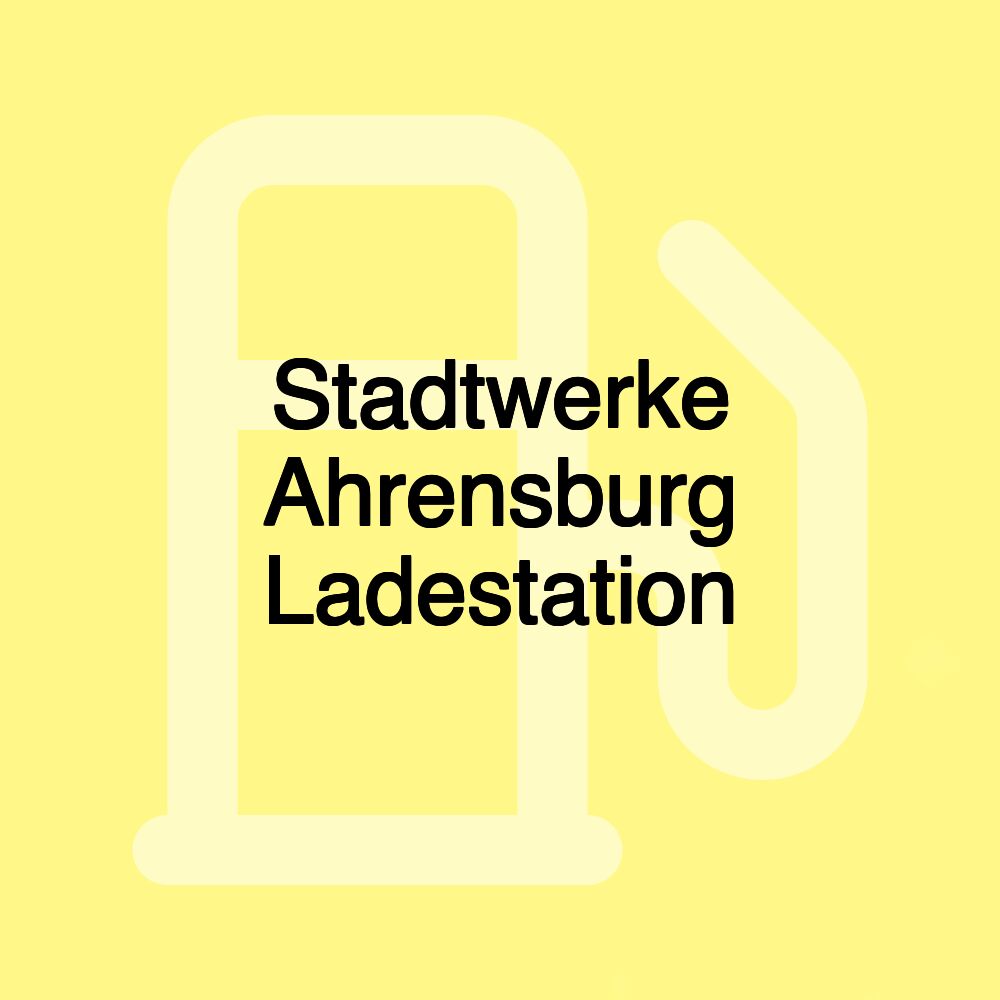 Stadtwerke Ahrensburg Ladestation