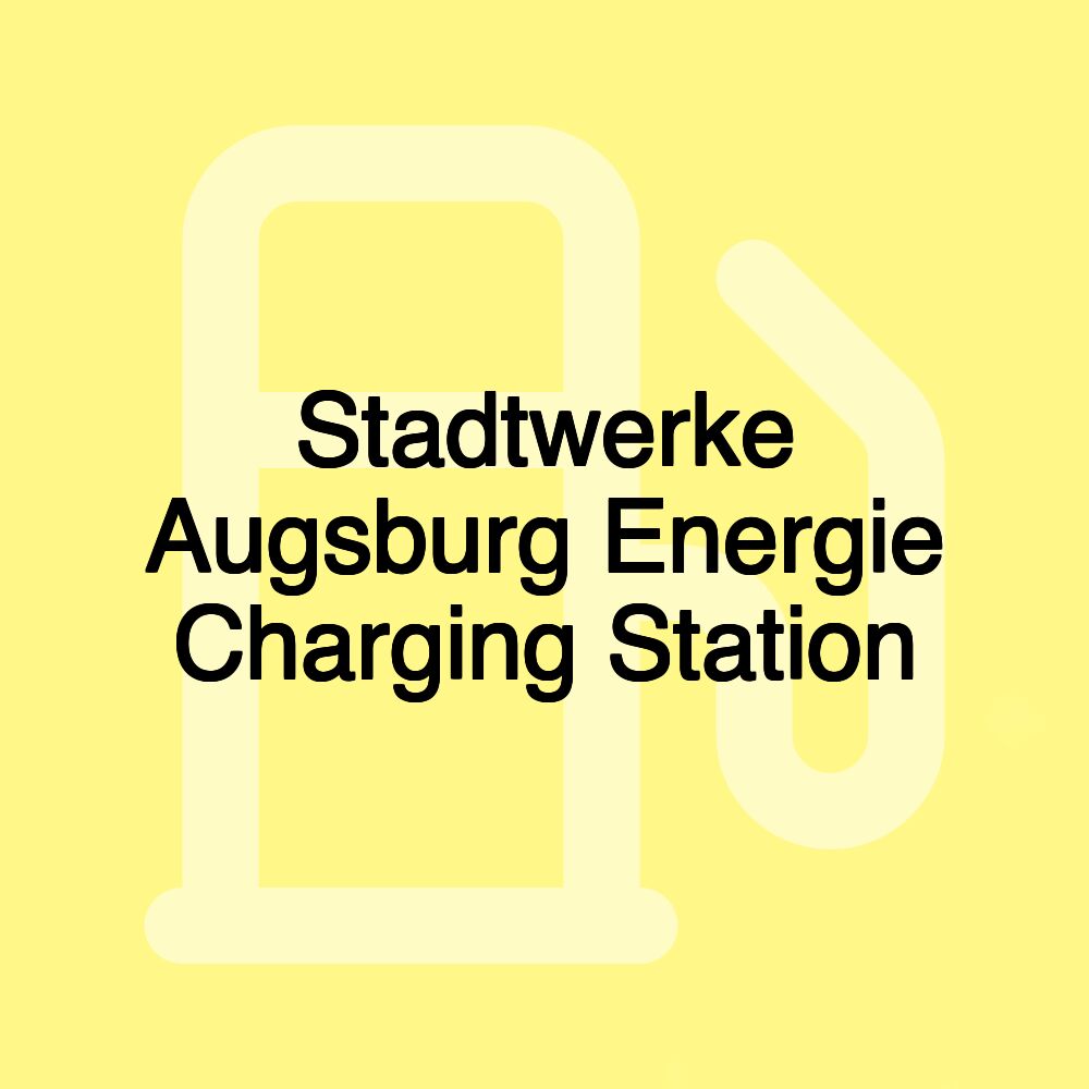 Stadtwerke Augsburg Energie Charging Station