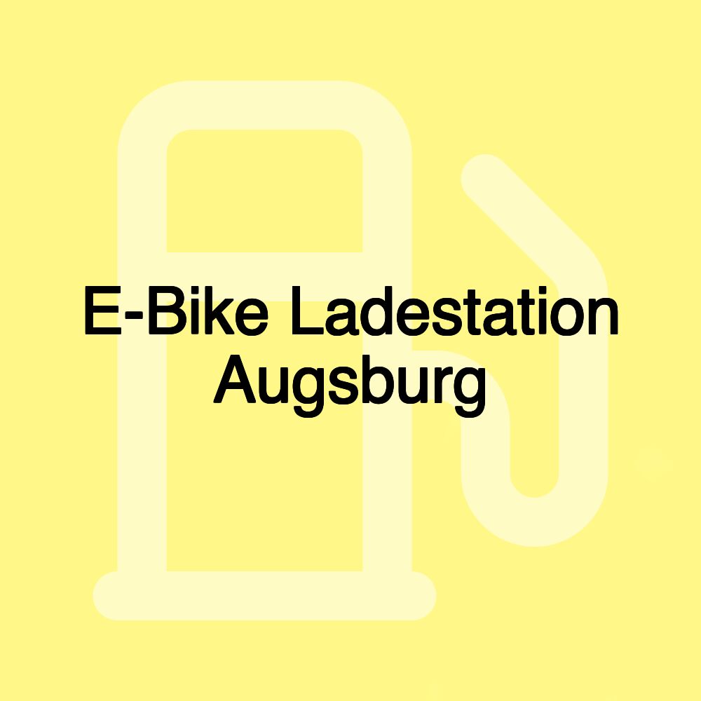 E-Bike Ladestation Augsburg