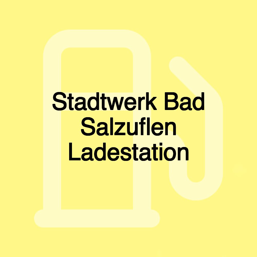 Stadtwerk Bad Salzuflen Ladestation