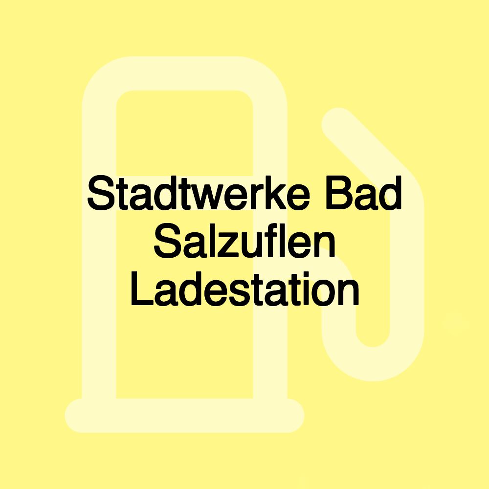 Stadtwerke Bad Salzuflen Ladestation