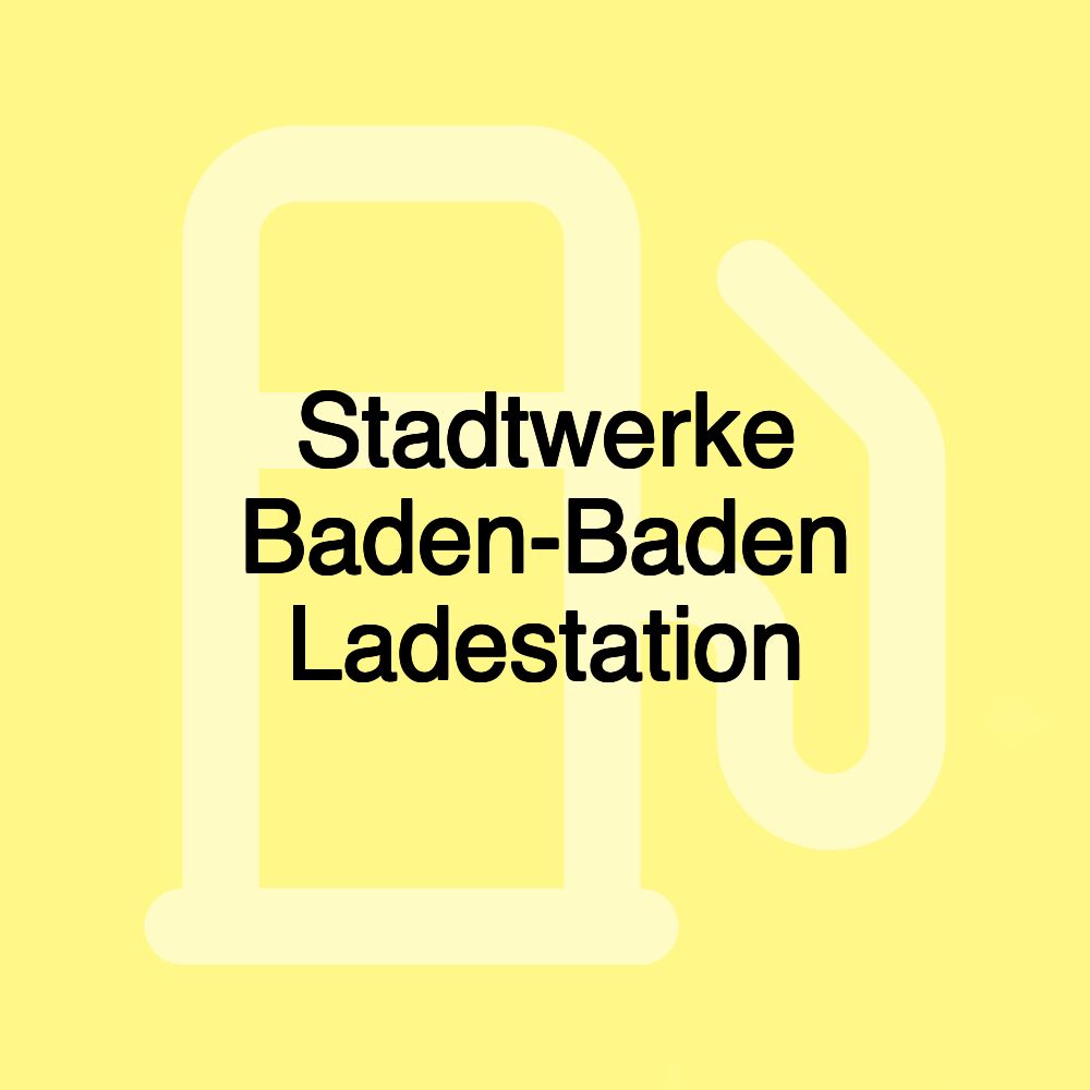 Stadtwerke Baden-Baden Ladestation