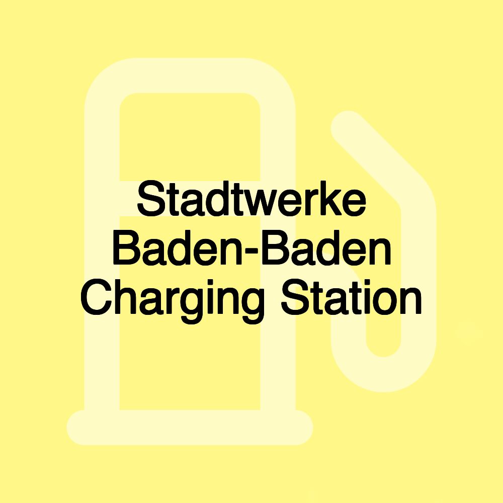 Stadtwerke Baden-Baden Charging Station