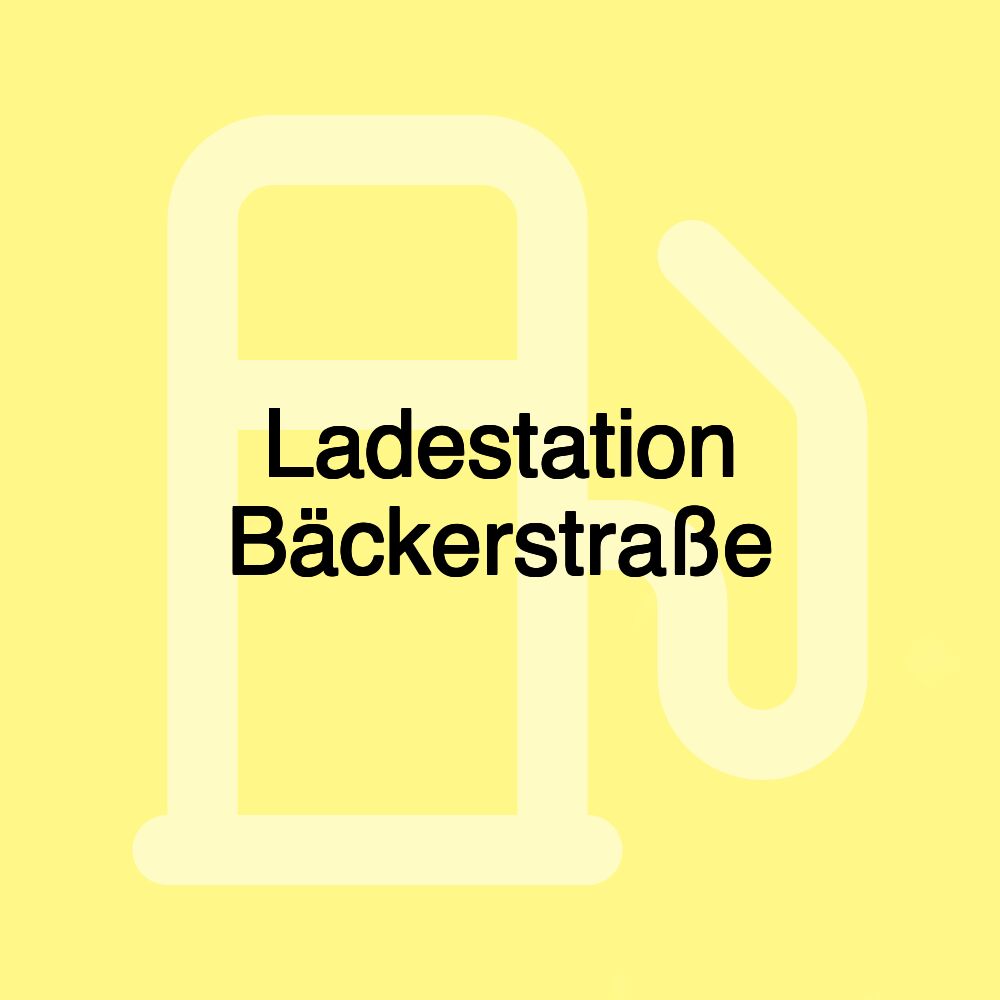 Ladestation Bäckerstraße