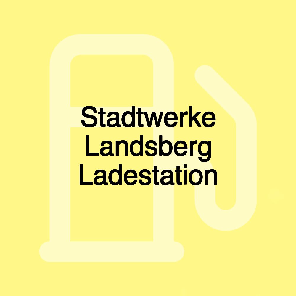 Stadtwerke Landsberg Ladestation