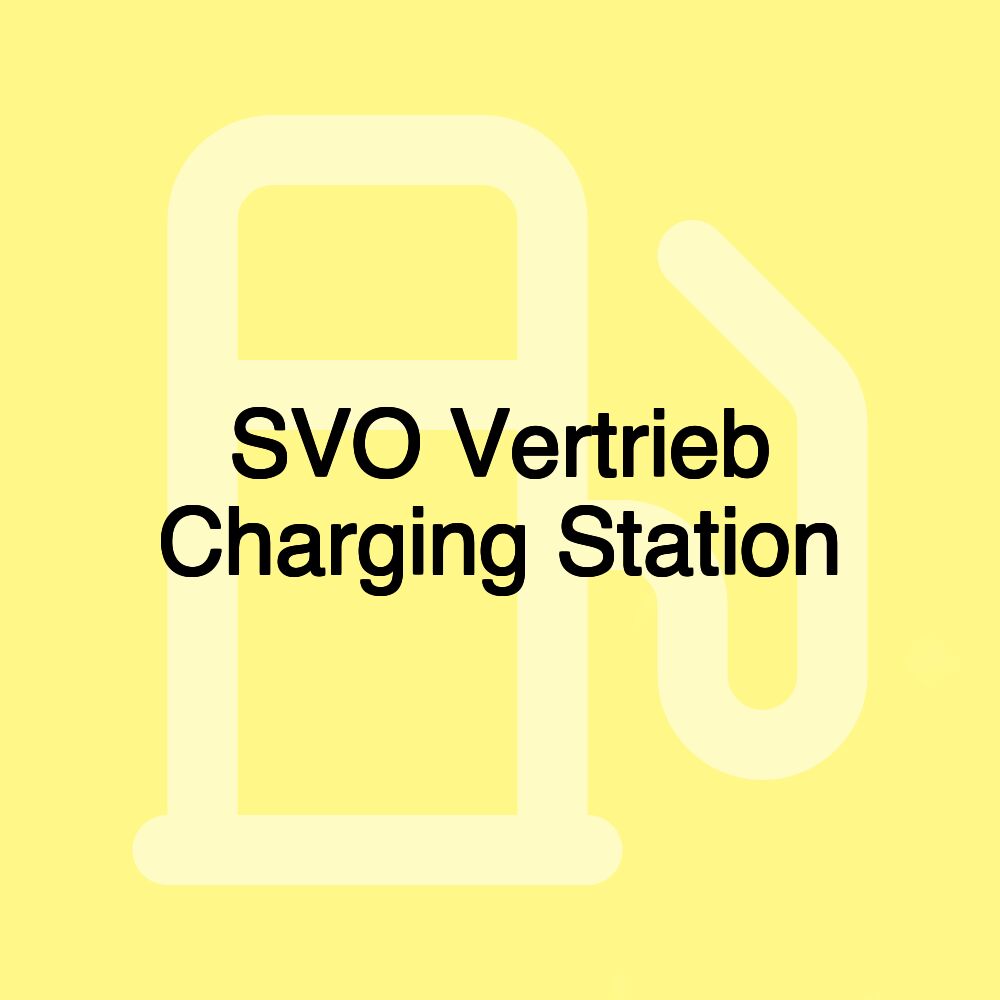 SVO Vertrieb Charging Station