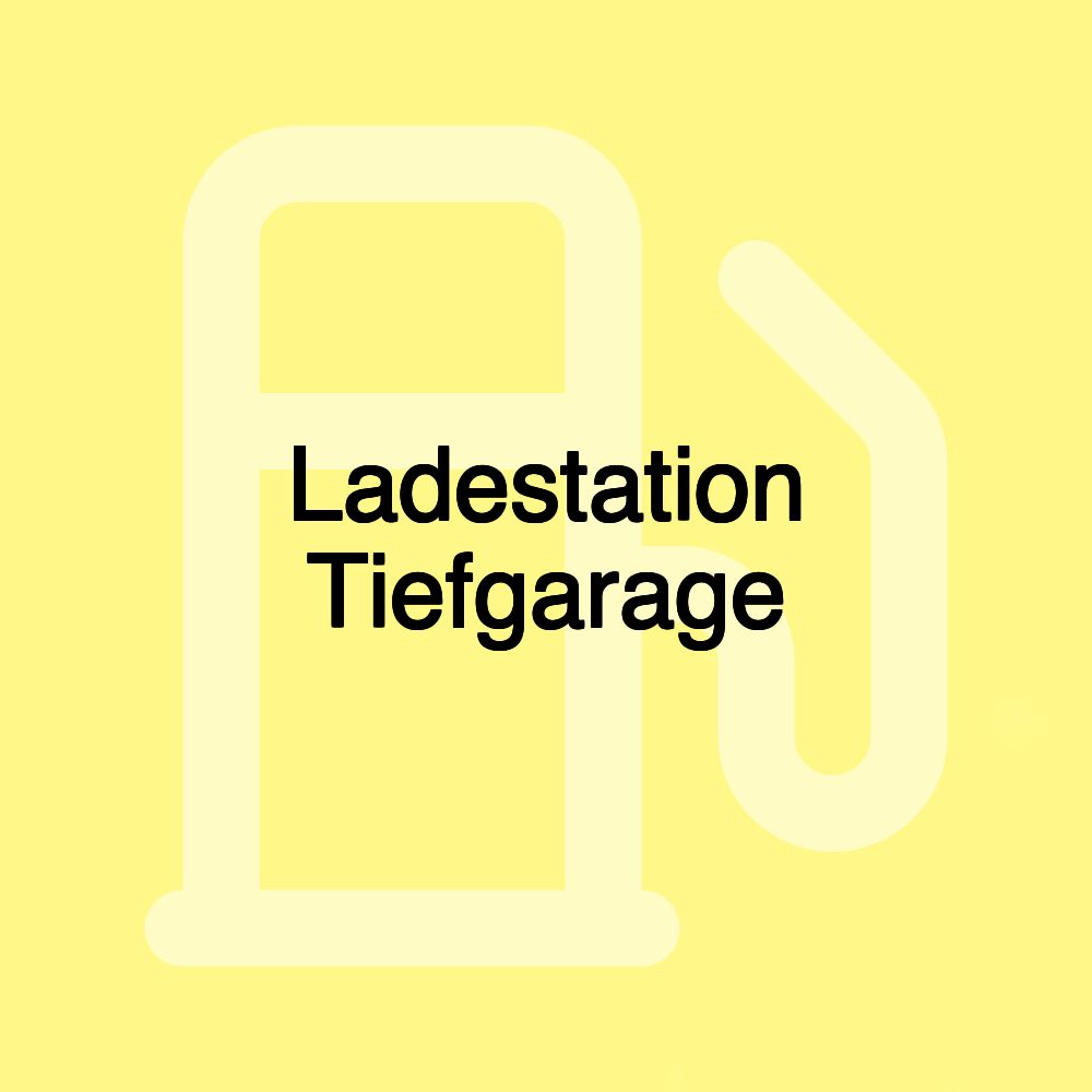 Ladestation Tiefgarage