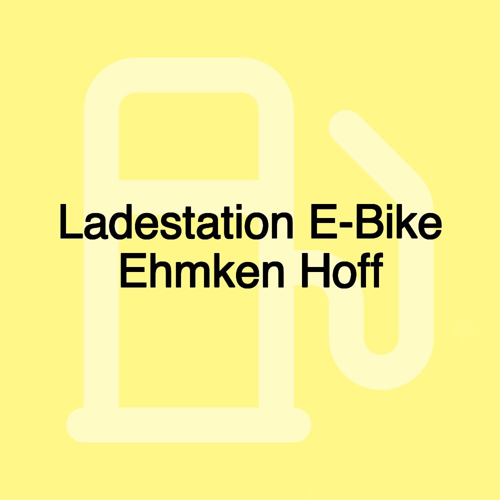 Ladestation E-Bike Ehmken Hoff